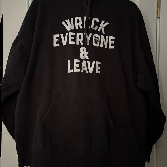 Black Graphic Hoodie - Picture 1 of 3